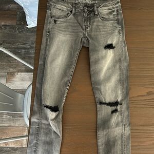 American Eagle super stretch super low jeggings, size 4, regular